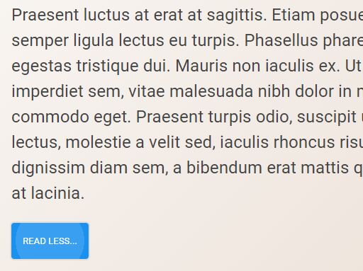 Custom Read More/Read Less Buttons For Long Text - readmore.js