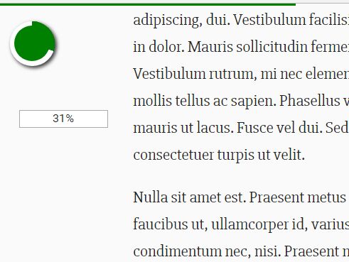 Customizable Reading Progress Plugin For jQuery - article-progress