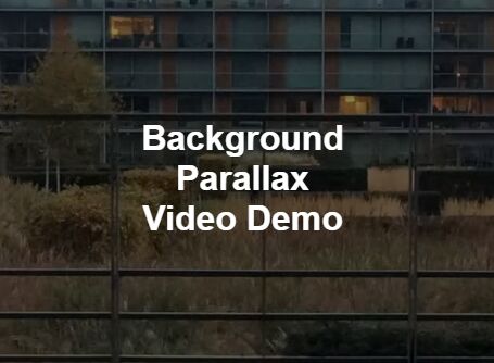 Responsive Background Video Plugin With Parallax Effect - backgroundVideo