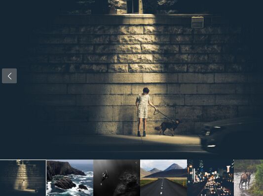 Minimal Responsive Gallery With Thumbnail Nav - jQuery Gallery.js