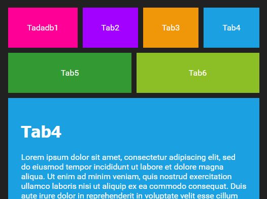 Responsive Metro Style Tabs Plugin For jQuery