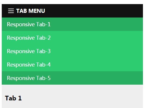 Responsive Tab Control Plugin with jQuery and CSS