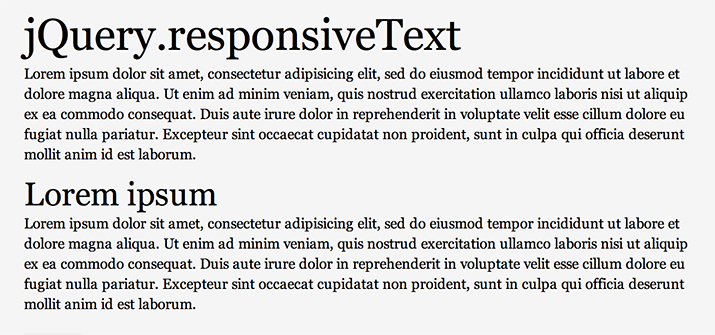 Responsive Text & Grid Plugin with jQuery - responsiveText