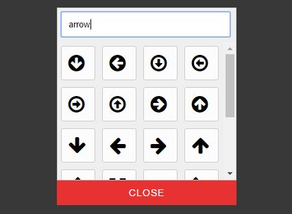 Searchable FontAwesome Icon Picker For jQuery - Simple Iconpicker