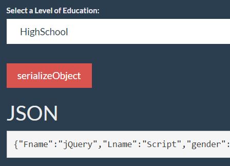 Serializing Forms To JSON Objects - jQuery serializeObject