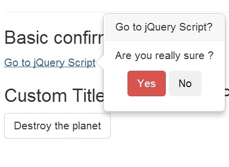 Simple Action Confirmation Plugin With jQuery and Bootstrap - PopConfirm