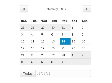 Simple Animated jQuery Calendar Plugin with Bootstrap - SuperCal