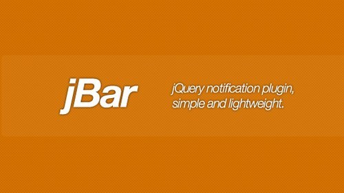 Simple Notification Bar Plugin For jQuery - jBar