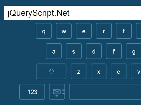 Simple On Screen Visual Keyboard with jQuery jkeyboard - Free Download Simple On Screen Visual Keyboard with jQuery - jkeyboard
