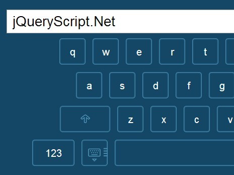 Simple On Screen Visual Keyboard with jQuery - jkeyboard