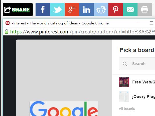 Simple Pop Out Social Sharing Plugin With jQuery