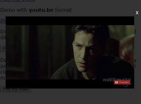 Simple Responsive Youtube Video Modal Plugin With jQuery - YU2FVL