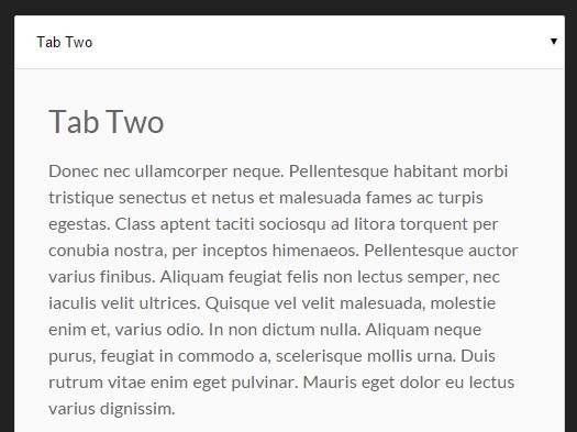 Simple Responsive jQuery Tabbed Interface Plugin - Tabs