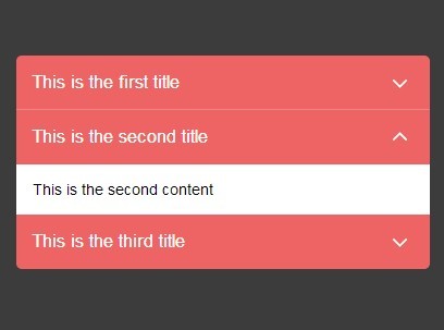 Simple Stylish Accordion Widget with jQuery and CSS