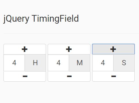 Simple Time Input Spinner Plugin With jQuery - TimingField