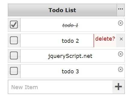 Simple Todo List Plugin with jQuery and jQuery UI - Todolist