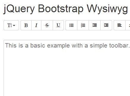 JavaScript Rich Text Editor, WYSIWYG editor in HTML5