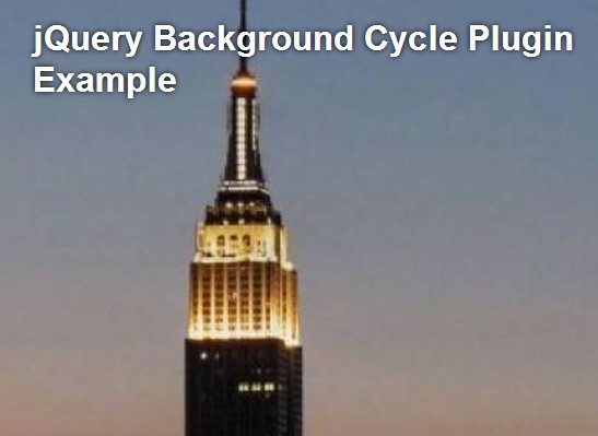 Simple jQuery Background Image Slideshow with Fade Transitions - Background Cycle