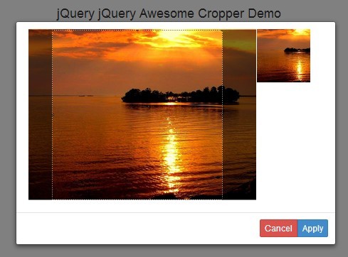 Simple jQuery Client Side Image Cropping Plugin - Awesome Cropper