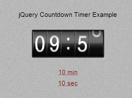 Simple jQuery Digital Countdown Timer Plugin