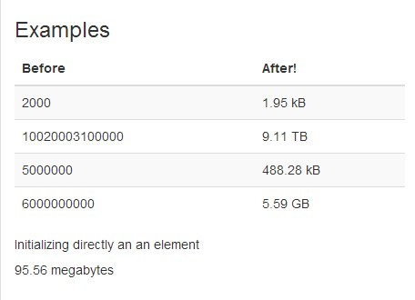 Simple jQuery Plugin For Live File Size Converter - File Size