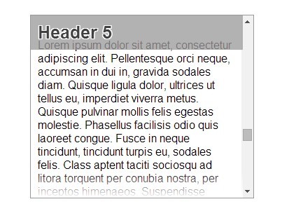 Simple jQuery Plugin For Sticky Headers On Scroll - stickyHeaders