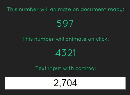 Simple jQuery Plugin To Animate Numeric Text - Animate Numbers