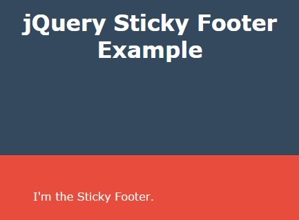 Simple jQuery Plugin To Make Sticky Footer Element