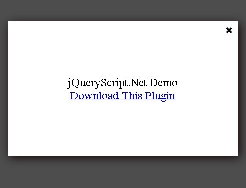 Simple jQuery Plugin for Popup Window - Download Simple jQuery Plugin for Popup Window