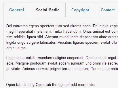 Simple jQuery Responsive Tabs Interface Plugin - jQueryTab