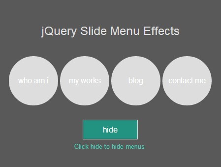 Simple jQuery Toggle Menu with Awesome Sliding Effects
