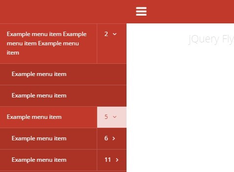 Sleek Off-canvas Push Menu JavaScript Plugin - FlyPanels