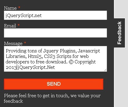 Build a form in js Build a form in js