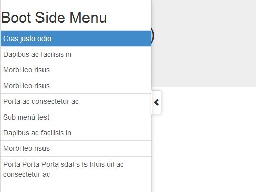 Sliding Side Menu/Panel with jQuery and Bootstrap - BootSideMenu
