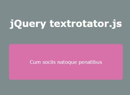 Small Cross-fading Text Rotator Plugin For jQuery