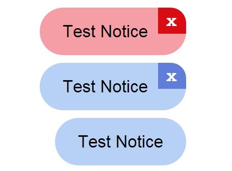 Small jQuery Notification Popup Plugin - Notice