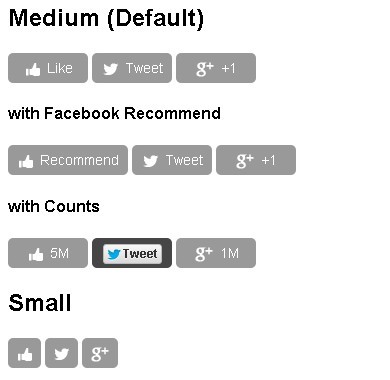 SocialCount - Mobile Friendly Social Networking Widgets