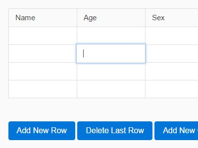 Spreadsheet-like Tabular Data Manipulation Plugin - Tabular Input