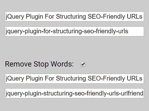 jQuery Plugin For Structuring SEO-Friendly URLs - UrlFriendlyBox.js