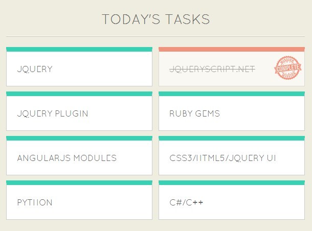 Stylish Card-Style To-do List Plugin For jQuery - listrr