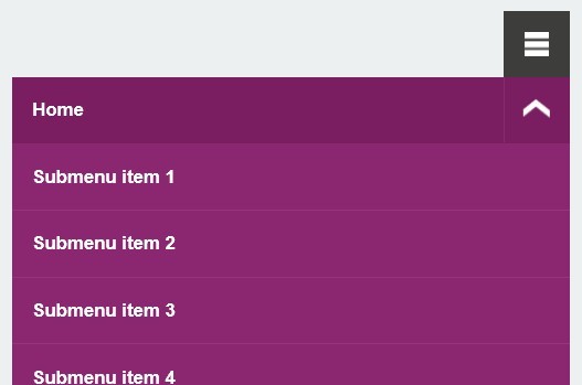 Responsive menu dropdown Responsive menu dropdown