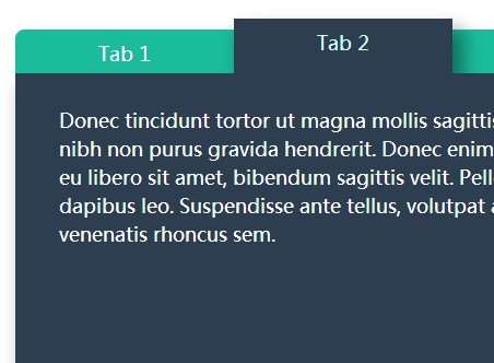 css3 menu tabs