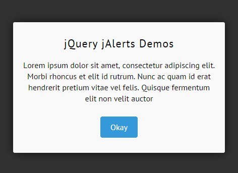 Stylish jQuery Alert Dialog Box Plugin - jAlerts