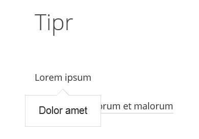 Super Simple and Clean jQuery Tooltip Plugin - Tipr