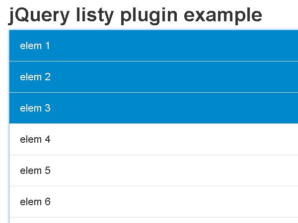 Super Simple Navigable Html List Plugin with jQuery - listy
