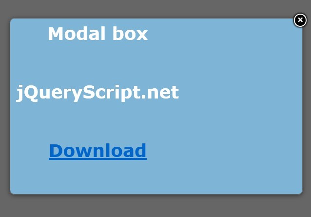 Super Tiny jQuery Popup Modal Plugin - justPopup