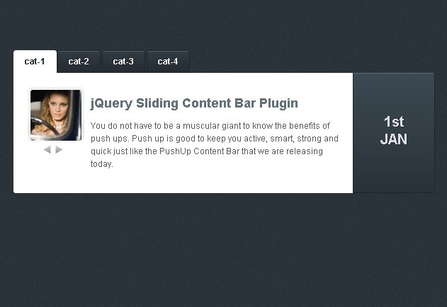 Tabbed Content Slider Plugin with jQuery and XML - tNews