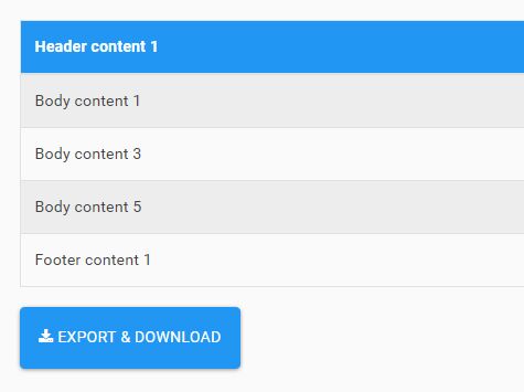 Export HTML Table To Excel(XLS) With Bold Headers