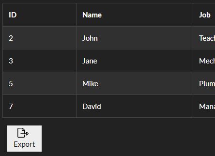 Convert Tabular Data To Excel(CSV) - jTableToCSV.js