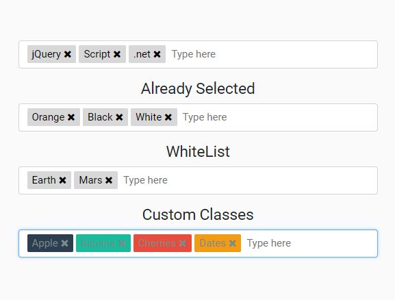 带有自动完成功能的简单标记系统 - jQuery amsify.suggestags